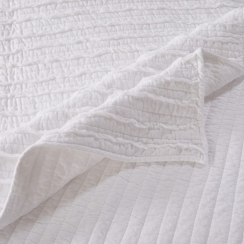 Greenland Home Fashions Ruffled Reversible Quilt Set