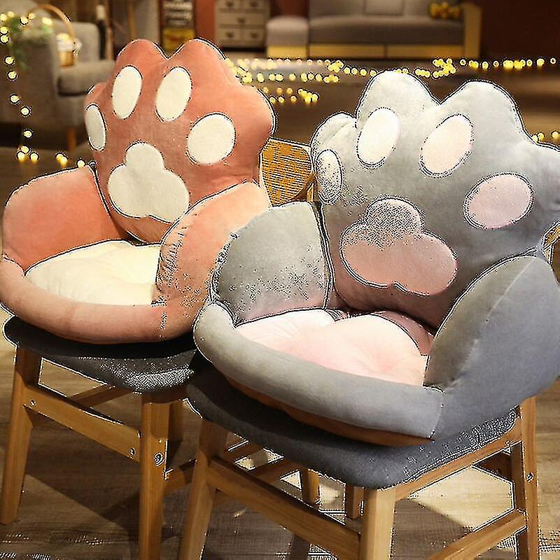 1pc 50*35cm Colorful Paws Crowns Shell Plush Sofa Pillow Surround