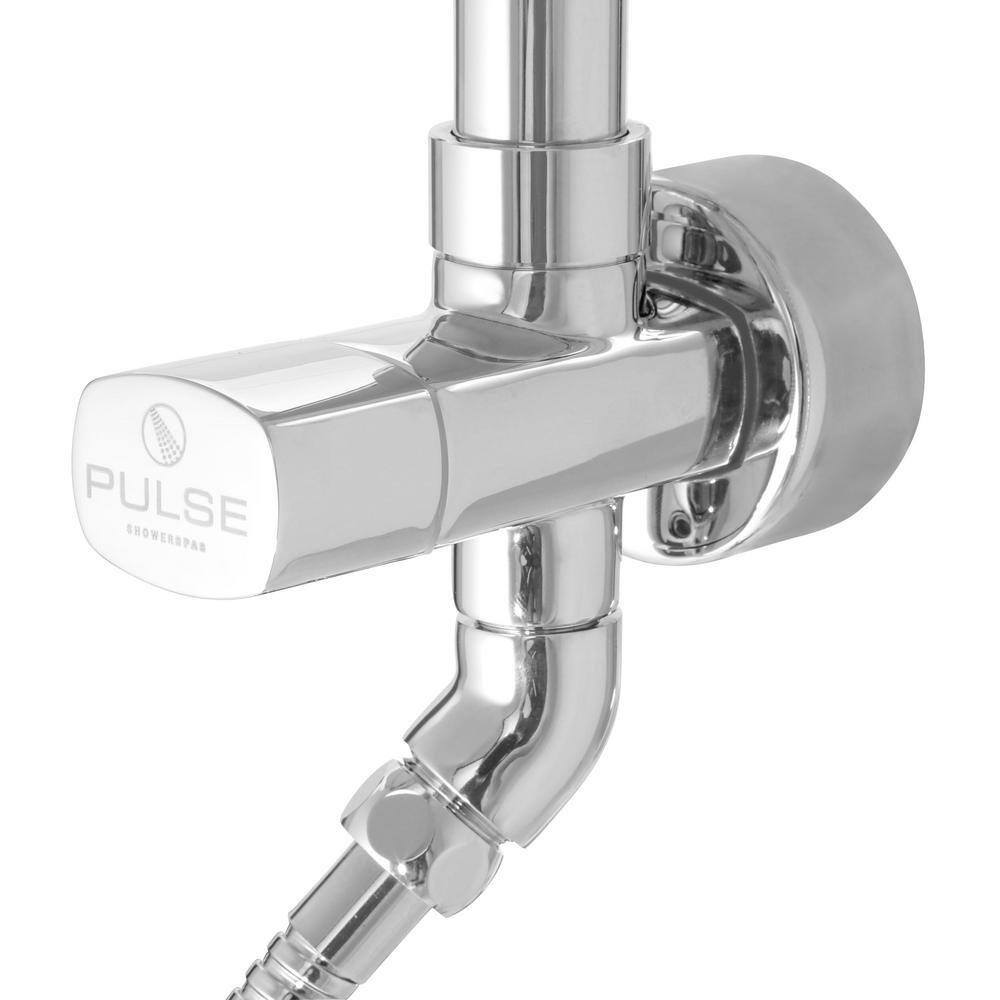 PULSE Showerspas Kauai III 3-Spray Handshower and Showerhead Combo Kit in Chrome Finish 1011-CH