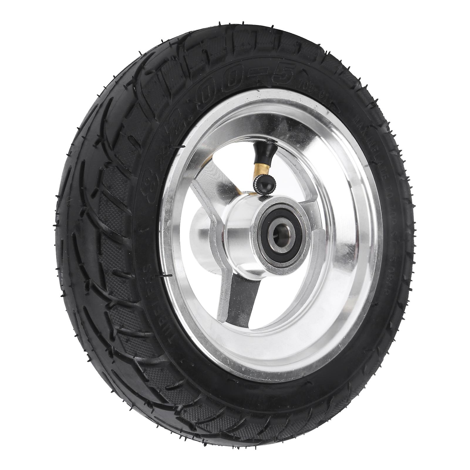 8 Inch Electric Scooter 8x2.005 Tyre Pneumatic Tire And Stainless Steel Wheel Hub Kits