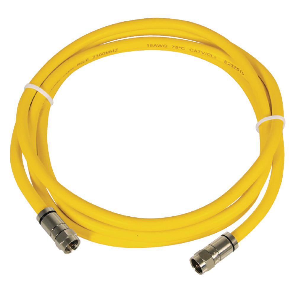 MARINCO 50 ft. HDTVInternet Cable Yellow TVHD