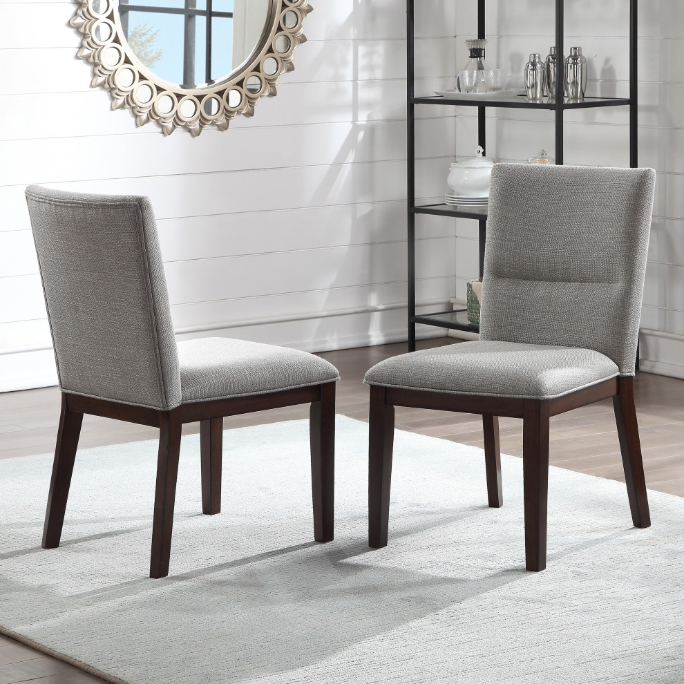 Amalie Side Chair Beige   Transitional   Dining Chairs   by Steve Silver  Houzz