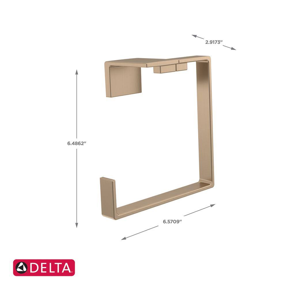 Delta Vero Open Towel Ring in Champagne Bronze 77746-CZ