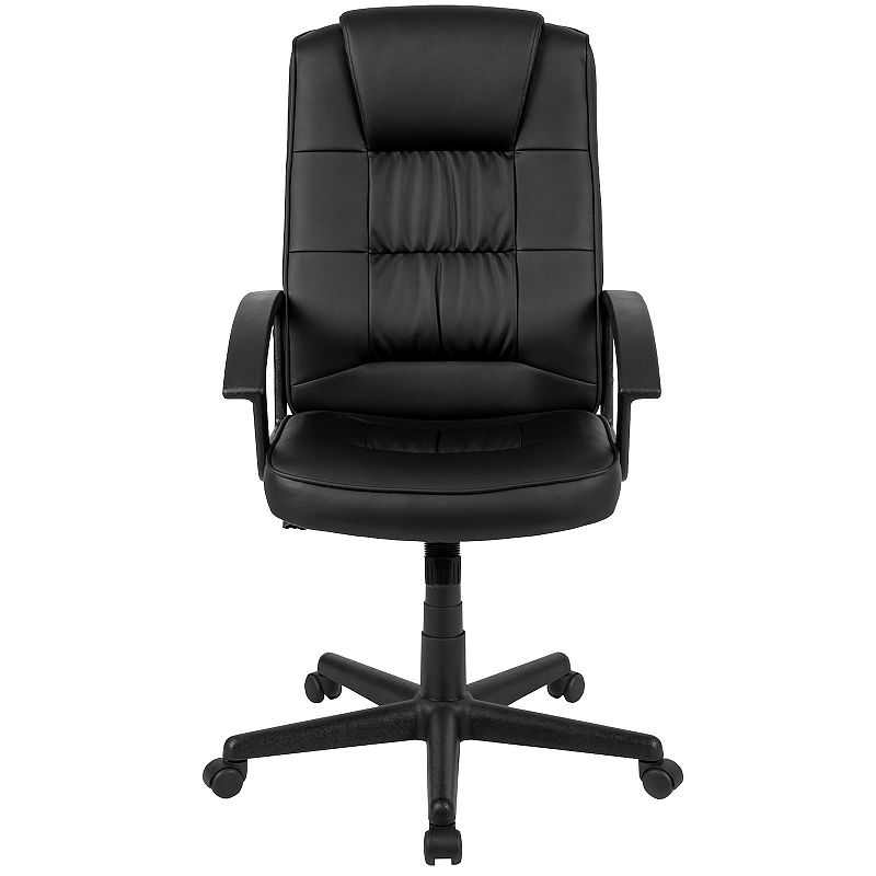 Flash Furniture Biscayne Flash Fundamentals High Back LeatherSoft Office Chair