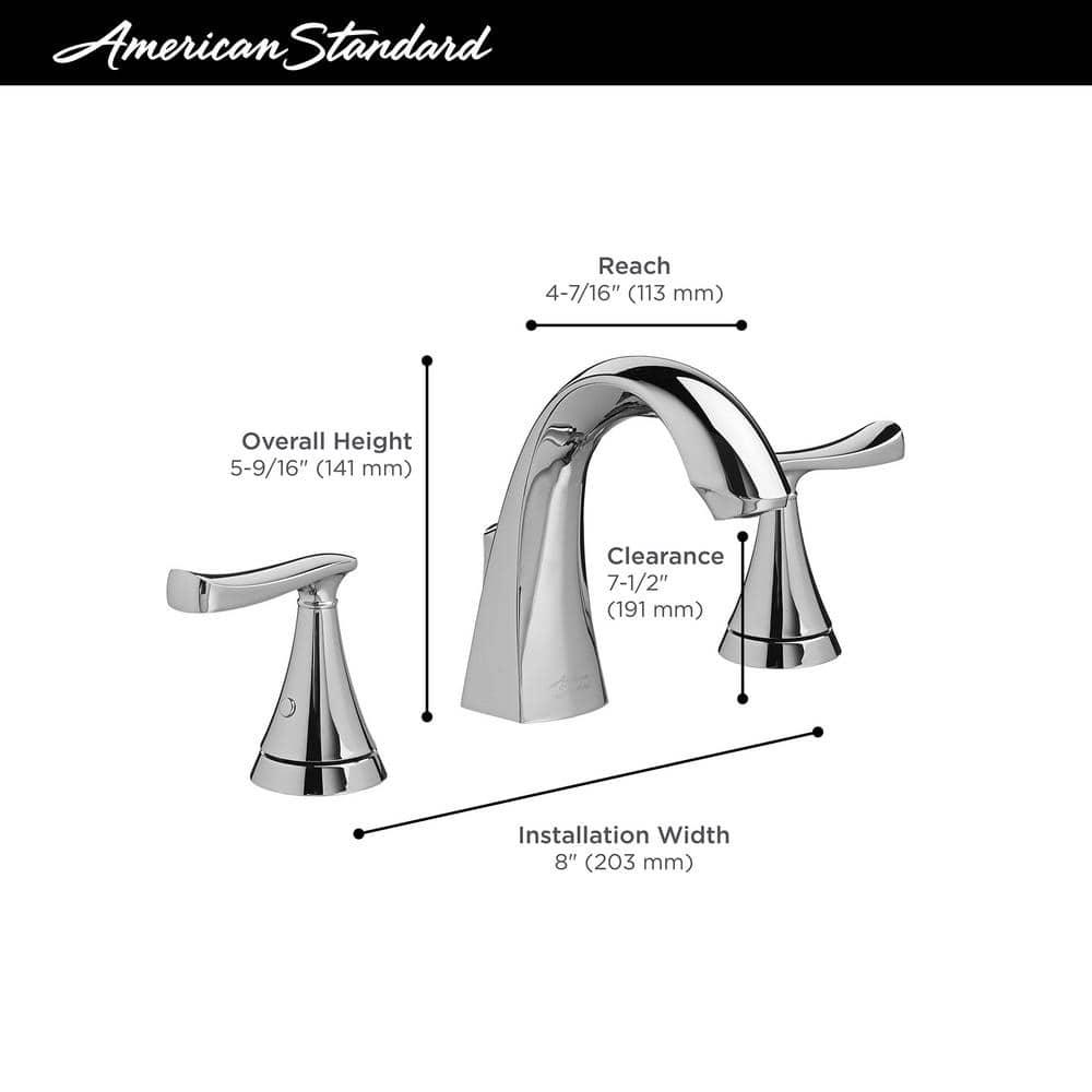 American Standard Chatfield 8 in Widespread 2Handle Bathroom Faucet in Legacy Bronze