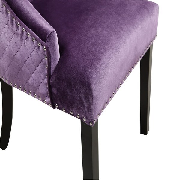 Moishe Diamond Velvet Upholstered Dining Chair