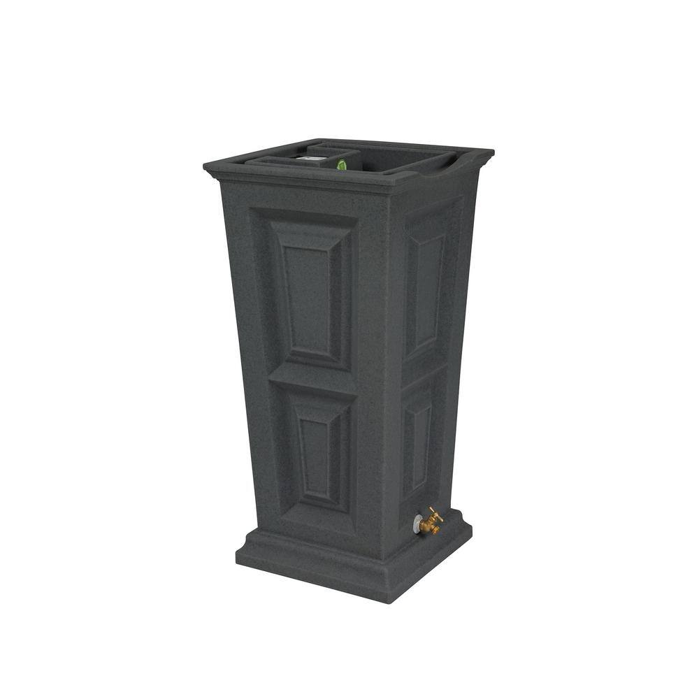 Good Ideas Savannah Rain Saver 45 Gal Dark Granite Rain Barrel SV-RNSV45-DAR