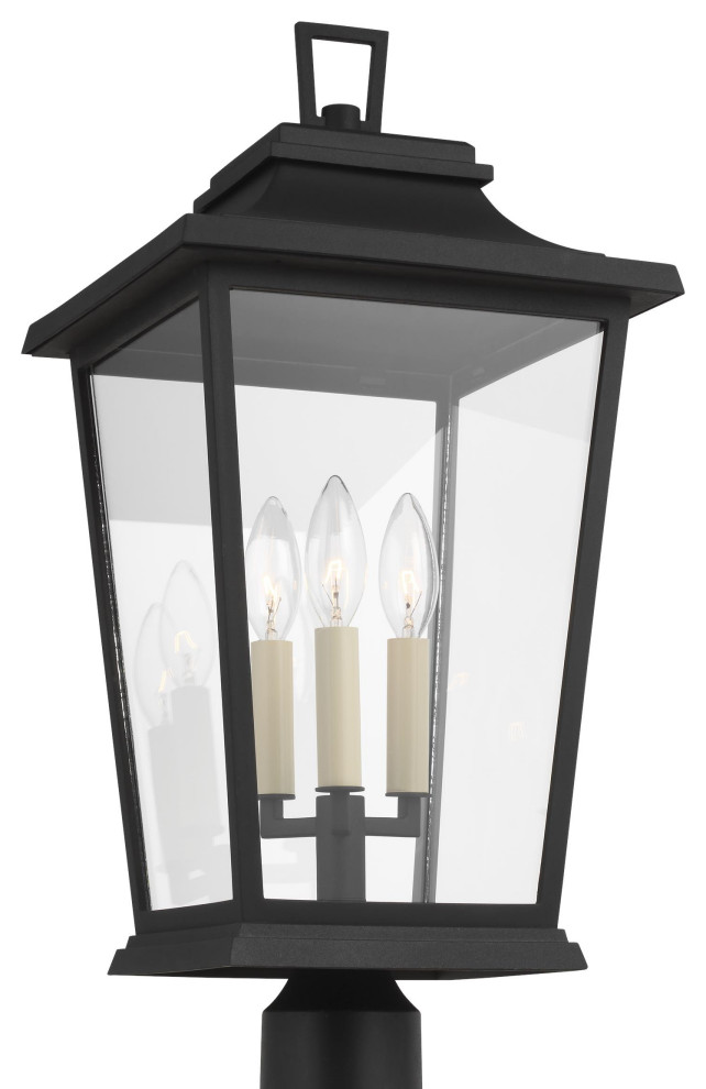 Warren Post Lantern  Textured Black   Transitional   Post Lights   by Generation Lighting  Houzz