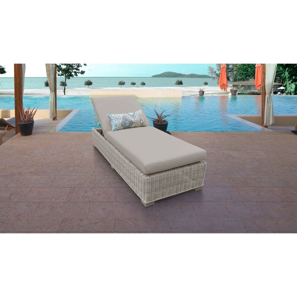 Coast Chaise Outdoor Wicker Patio Furniture