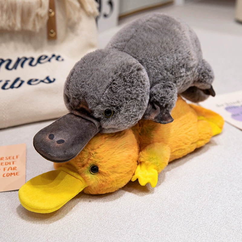 Simulated duckbill platypus plush toy pillow ornament to soothe dolls, children's birthday gifts