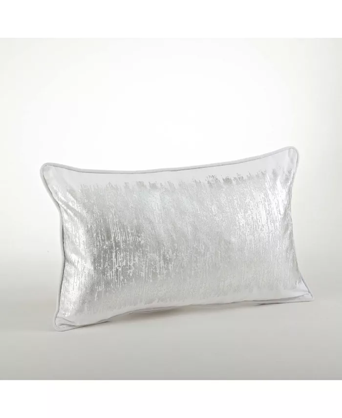 Saro Lifestyle Metallic Banded Decorative Pillow， 12