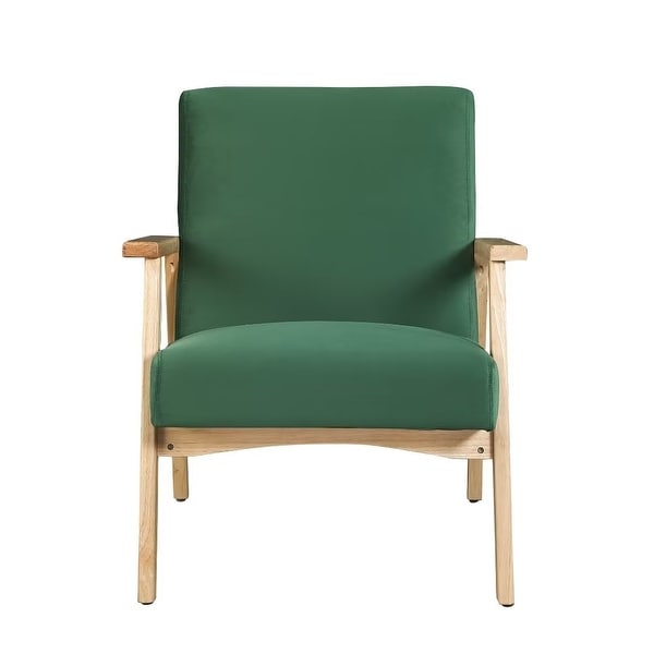 Morden Fort Accent Chair Armchair with Rubber Wood Frame