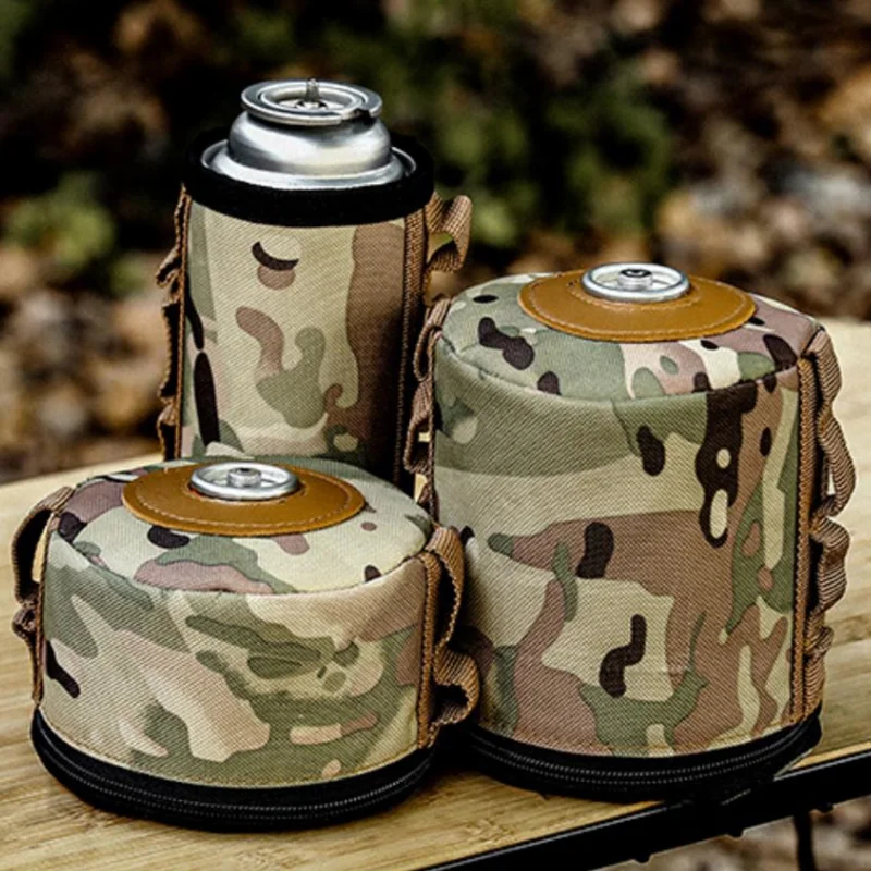 Camping Gas Tank Leather Case Gas Canister Protective Cover Durable Canister Cover Bag Fuel Cylinder Storage Bags Well Made