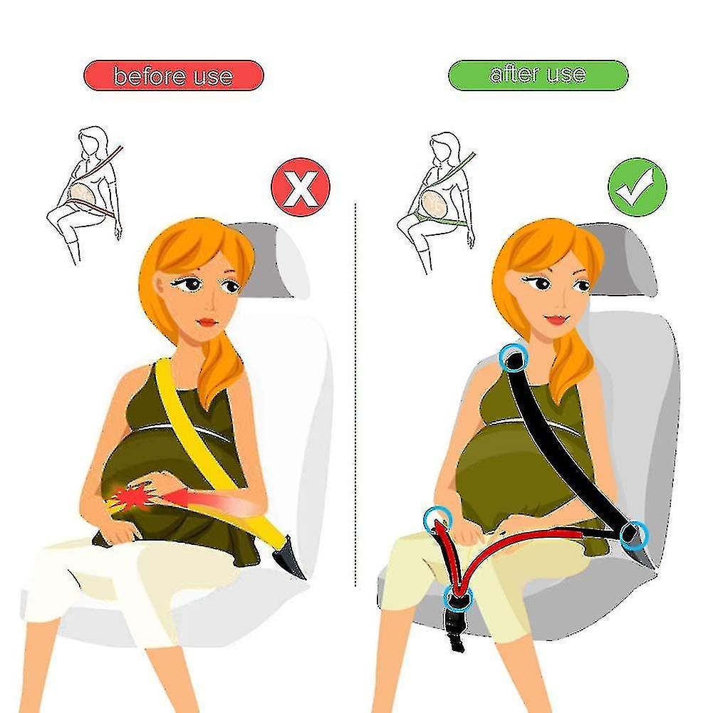 Pregnancy Car Seat Belt Adjuster Dolphin Hook， Avoid Compression To The Growing Belly， Comfort Saf