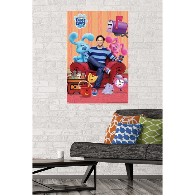 Trends International Blue x27 s Clues Group Unframed Wall Poster Prints