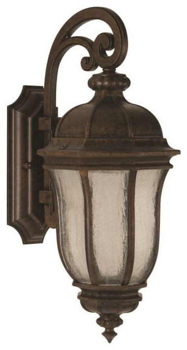 Craftmade Harper 21 quotOutdoor Wall Light in Peruvian Bronze Outdoor   Traditional   Outdoor Wall Lights And Sconces   by Buildcom  Houzz