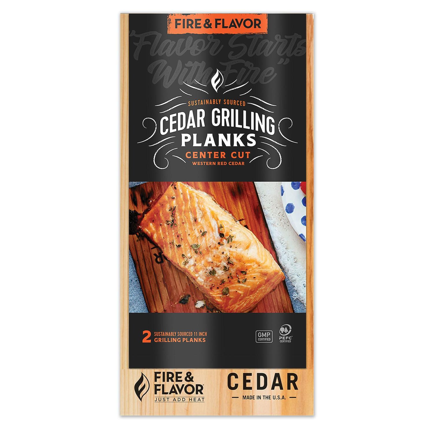 Fire and Flavor 11-Inch Cedar Grilling Planks