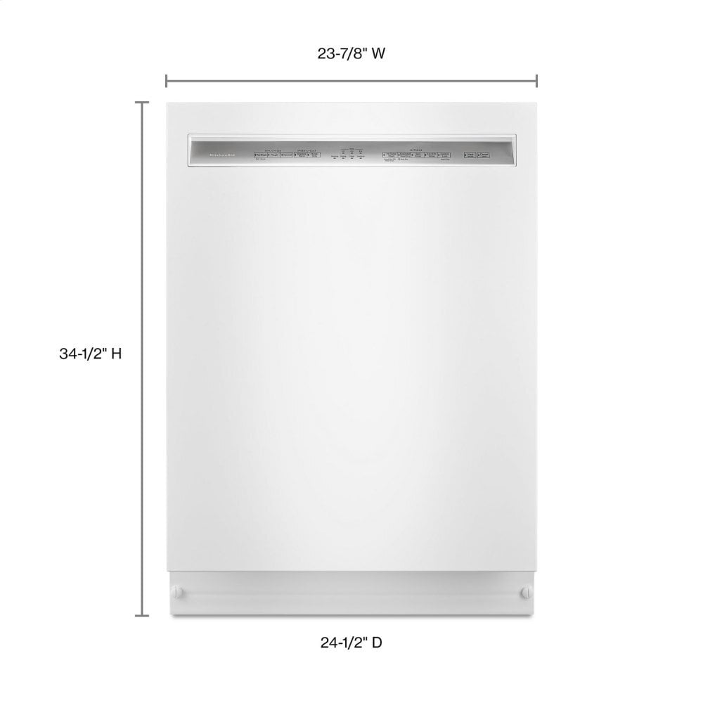 Kitchenaid KDFE104HWH 46 Dba Dishwasher With Prowash™, Front Control - White