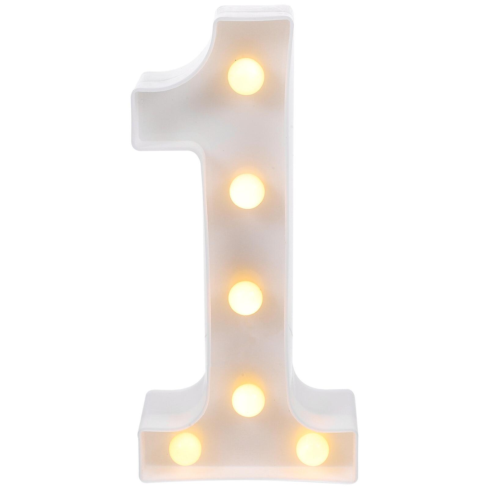 Light Up Number Number 1 Led Light Decorative Number Led Light For Party Bedroom Living Room