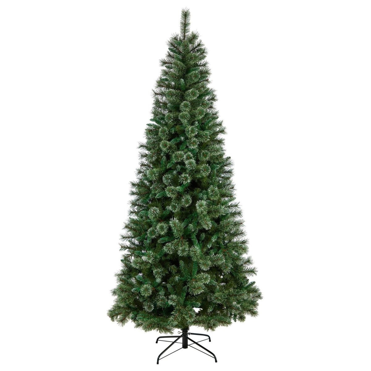 8' Wisconsin Slim Snow Tip Pine Tree: A Realistic Artificial Christmas Centerpiece