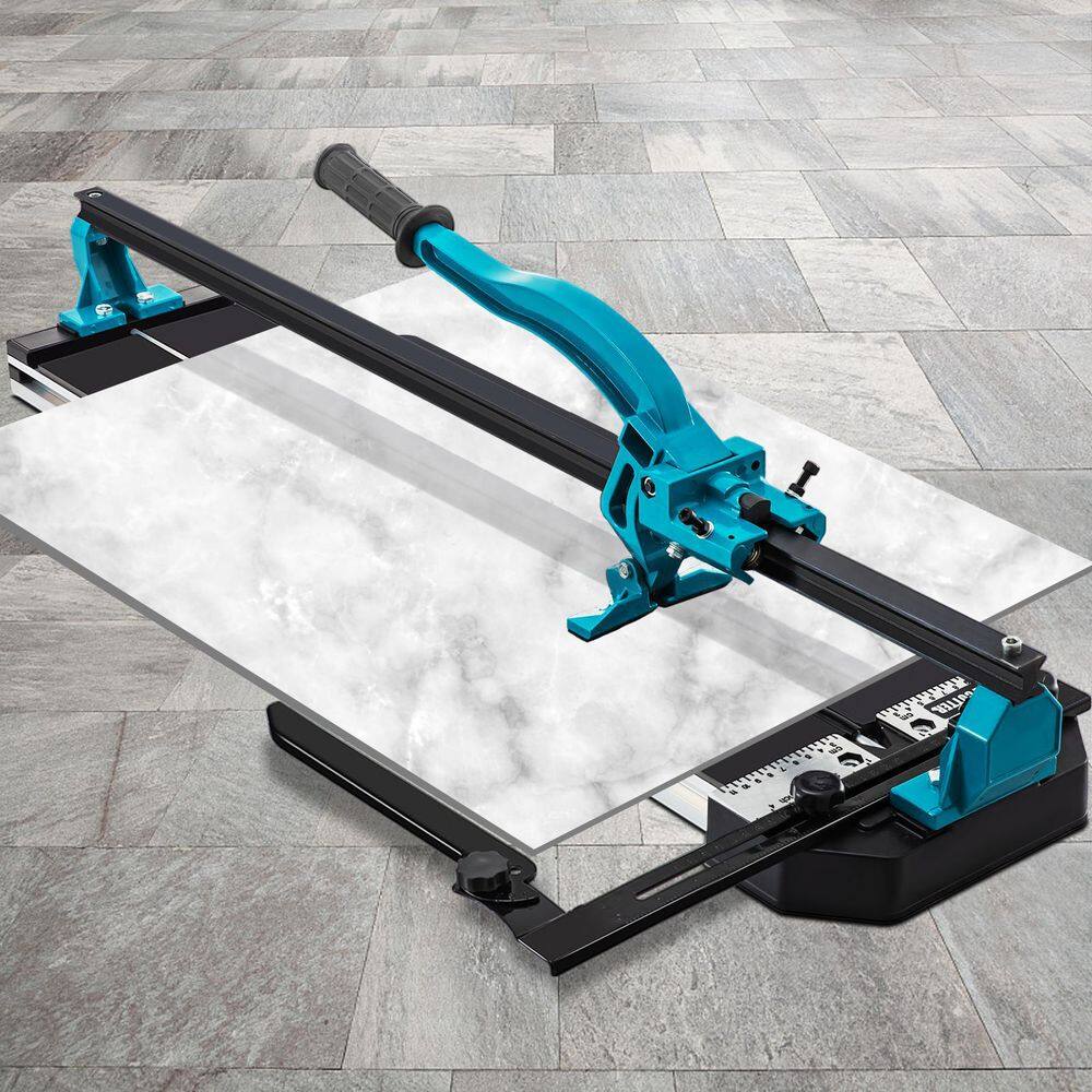 VEVOR Tile Cutter 47 in. Manual Tile Cutter Tile Cutter Tools wSingle Rail  Double Brackets Snap Tile Cutter CZQGJ1200MMSDDGDZV0