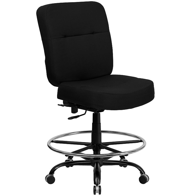 Flash Furniture Big and Tall Black Drafting Ergonomic Desk Chair