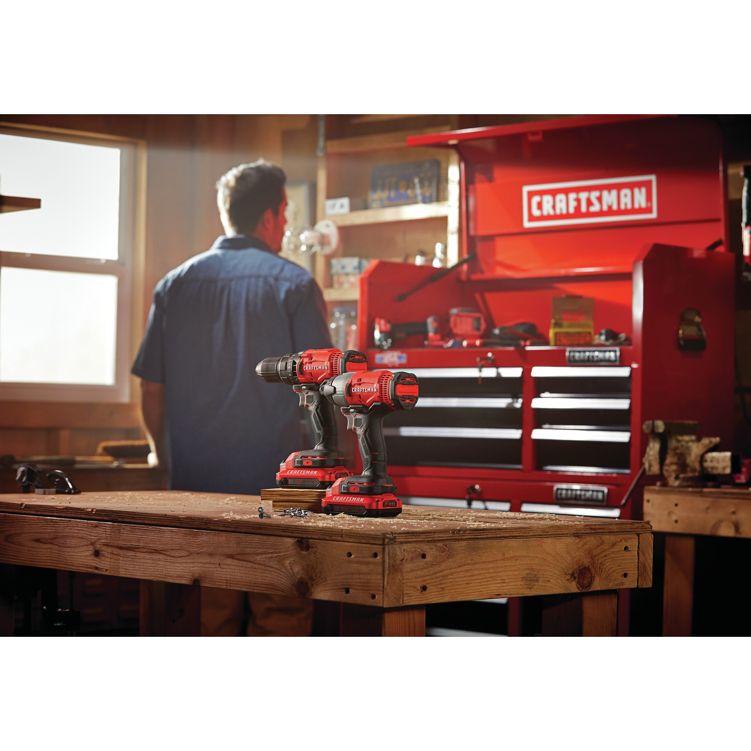 Craftsman V20 Cordless Brushed 2 Tool Drill/Driver and Impact Driver Kit