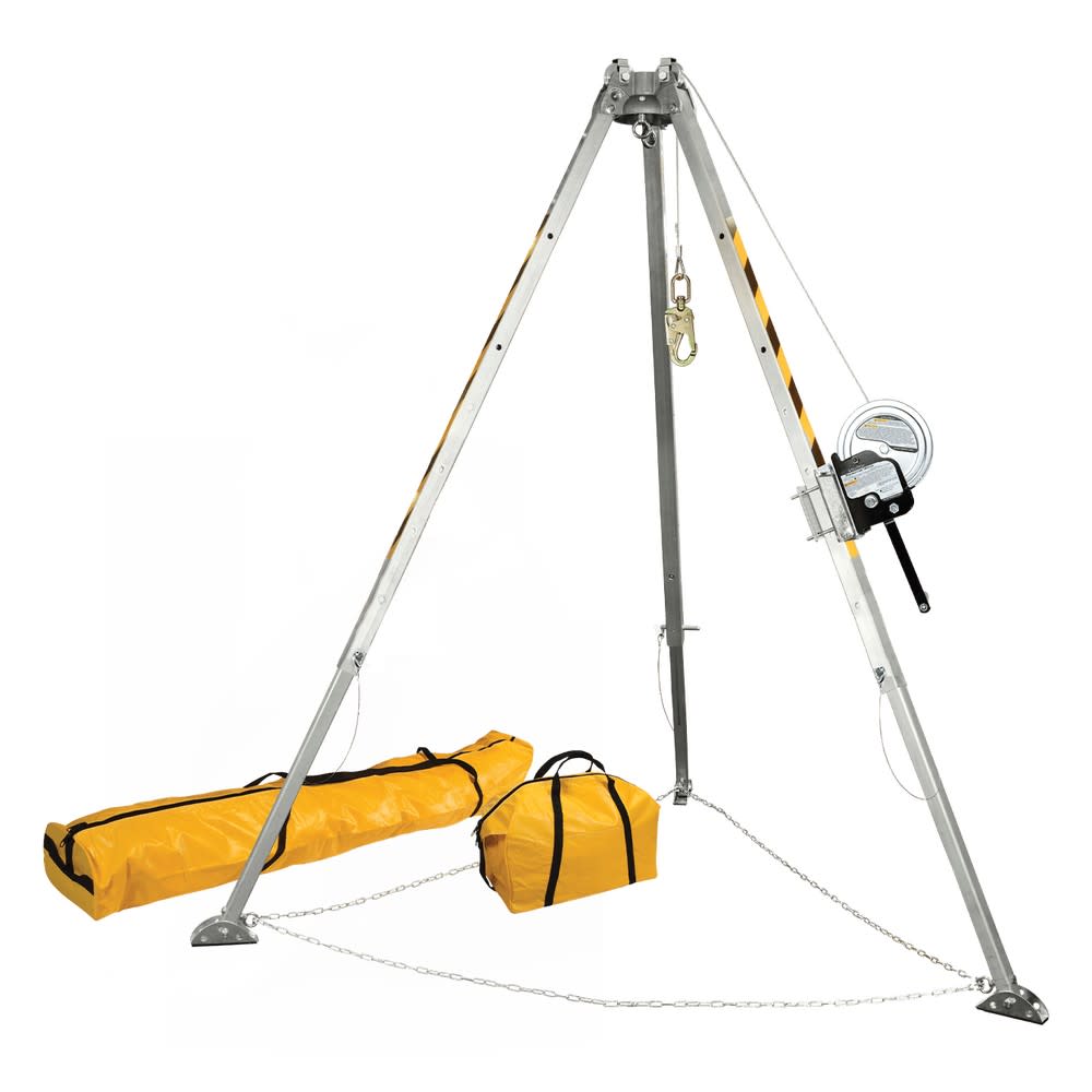 FallTech 8and#8242; Confined Space Tripod System with 60and#8242; Winch ;