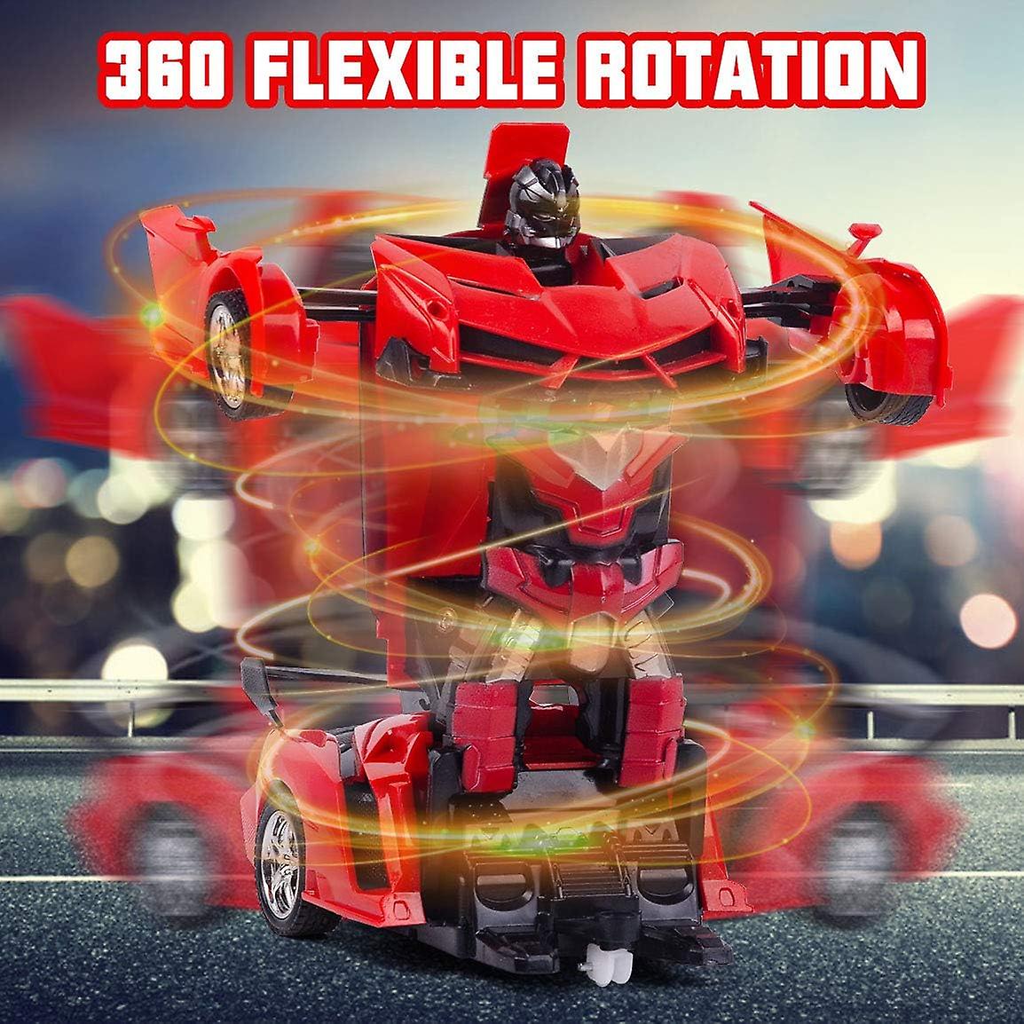 Rc Cars For Boys Age 4-7，remote Control Transformation Car Robot Toys For Child Electric Deformation Car Vehicle Toys For Kid 8-15 Ages Transforming T