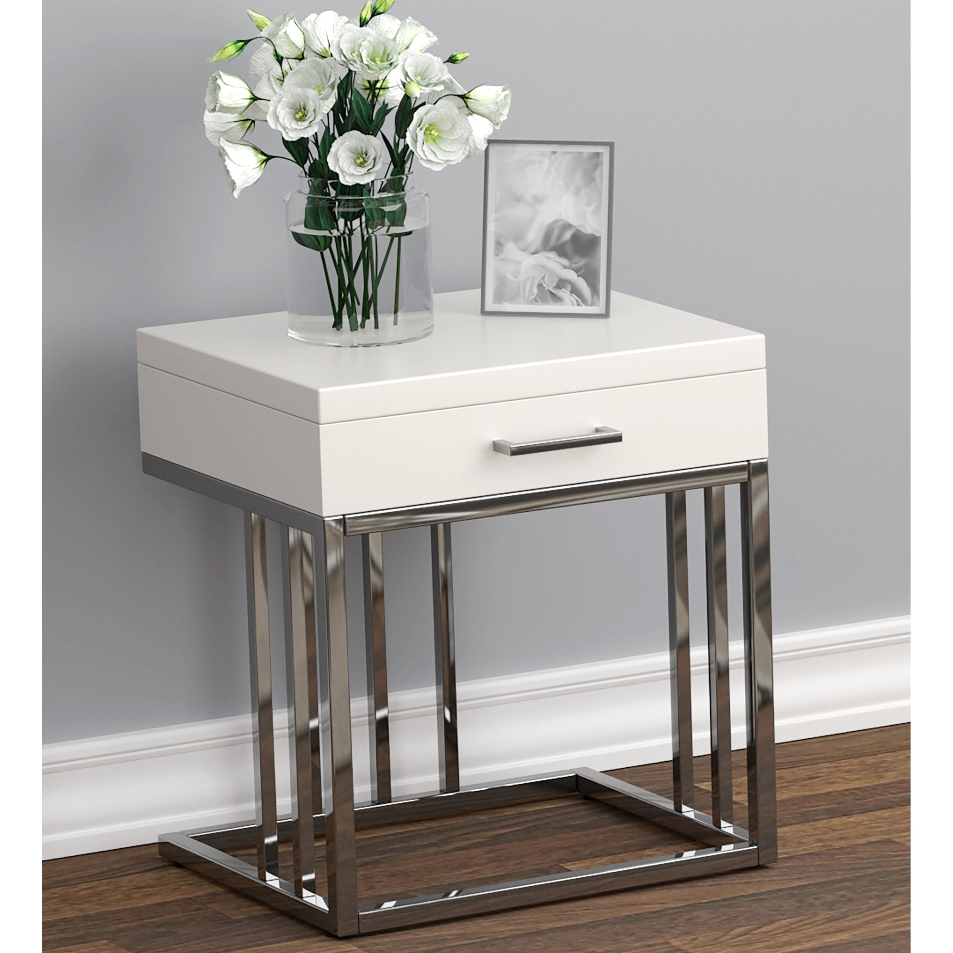 Contemporary Modern Design Living Room Accent End Table