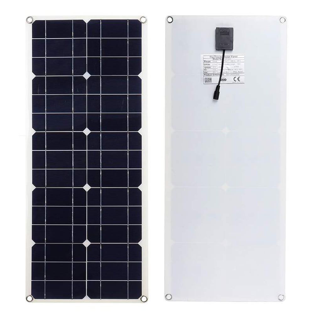 Portable Solar Panel 40W Monocrystalline Silicon Solar Charging Board Waterproof with DCUSB Output for Outdoor Camping Travel