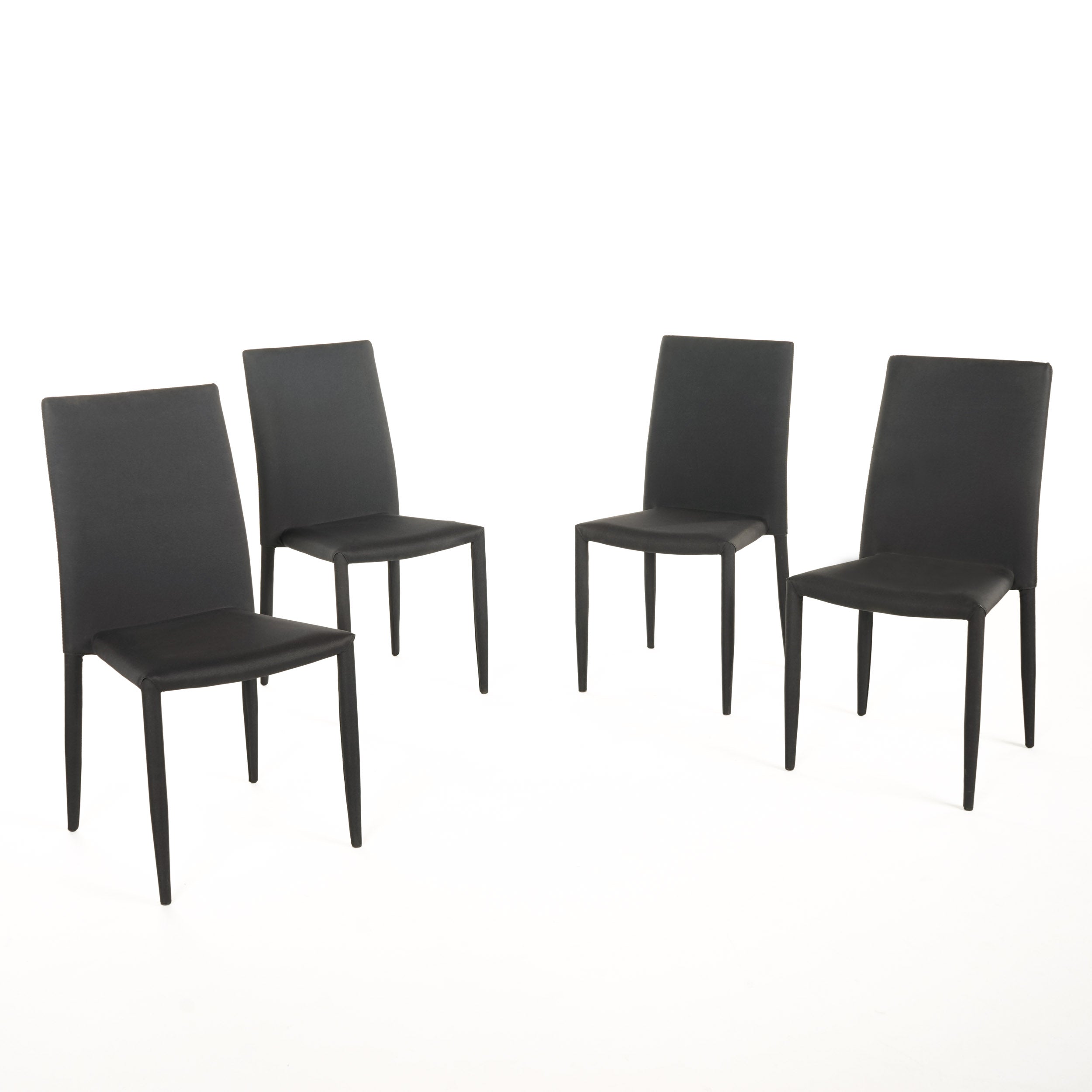 Cabril Fabric Stackable Dining Chair (Set of 4)