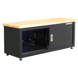 Husky Steel Storage Bench in Black (48 in. W x 20 in. H x 18 in. D) G4802B-US