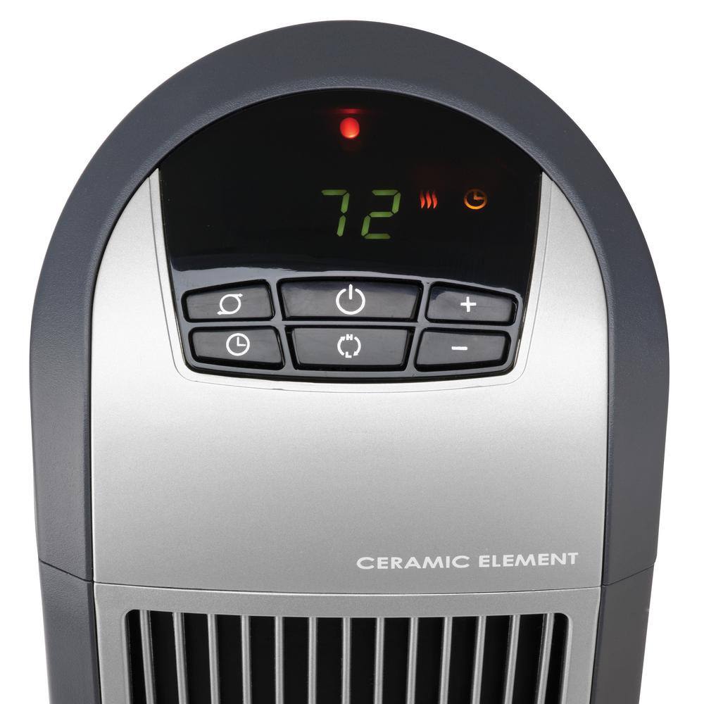 Lasko Tower 23 in. 1500-Watt Electric Ceramic Oscillating Space Heater with Digital Display and Remote Control 5160