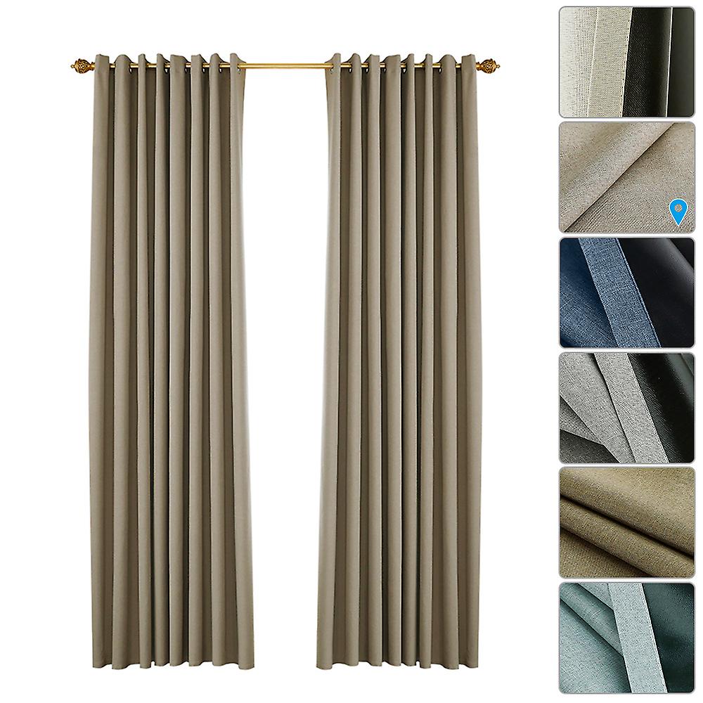 Blackout Curtains For Bedroom Grommet Insulated Room Curtains For Living Room， Set Of 2 Panels (53*83in)