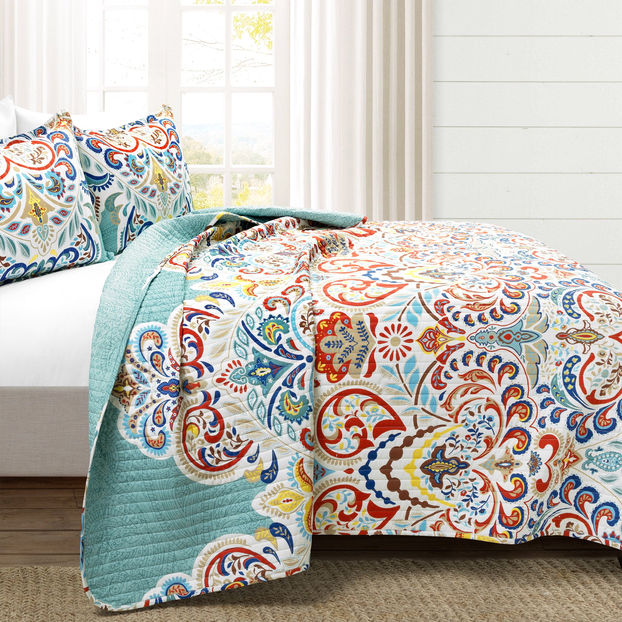 Boho Chic Quilt 3 Piece Set