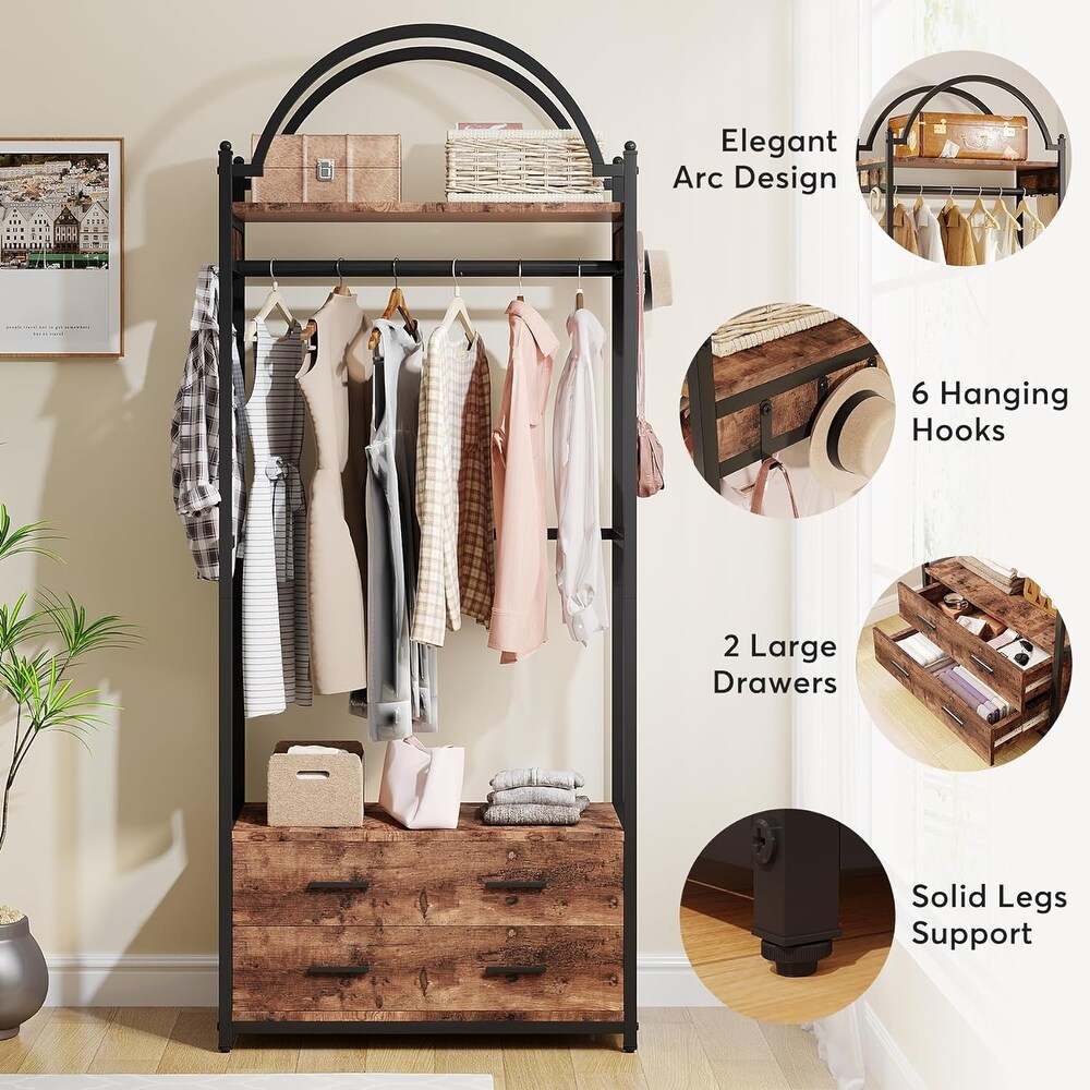 Clothes Rack Closet Organizer  76.8\