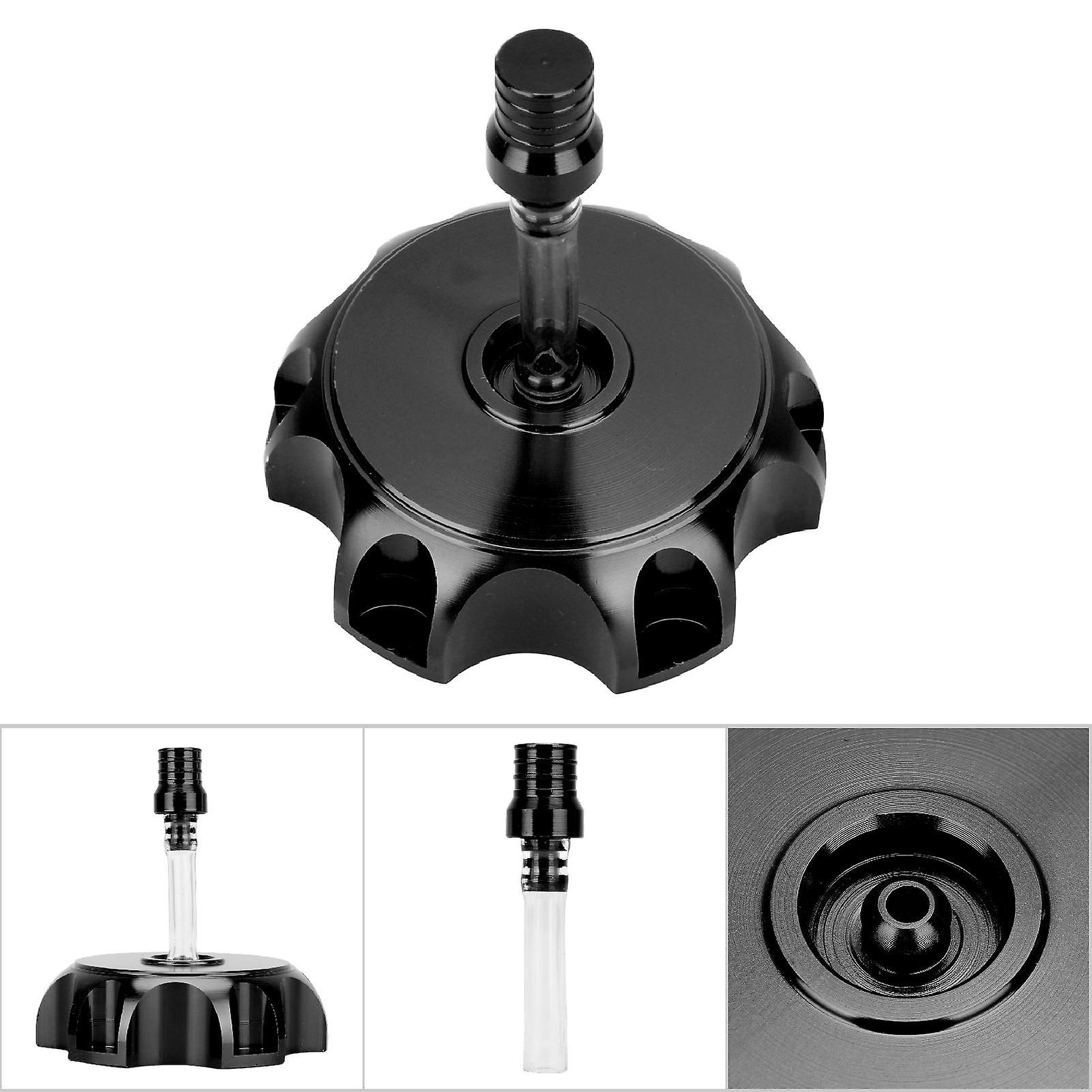 Motorcycle Cnc Aluminum Gas Fuel Tank Cover Cap For 50cc-160cc Pit Dirt Motor Bike (black)