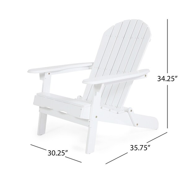 Hanlee Acacia Wood Folding Adirondack Chair by Christopher Knight Home