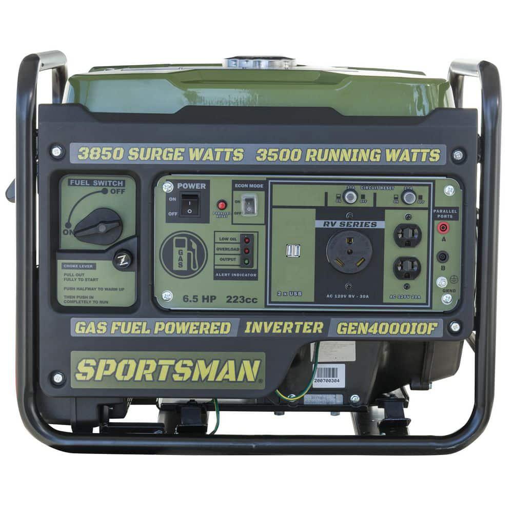 Sportsman 3850Watt3500Watt Recoil Start Open Frame Gasoline Powered Portable Inverter Generator with Parallel Connection