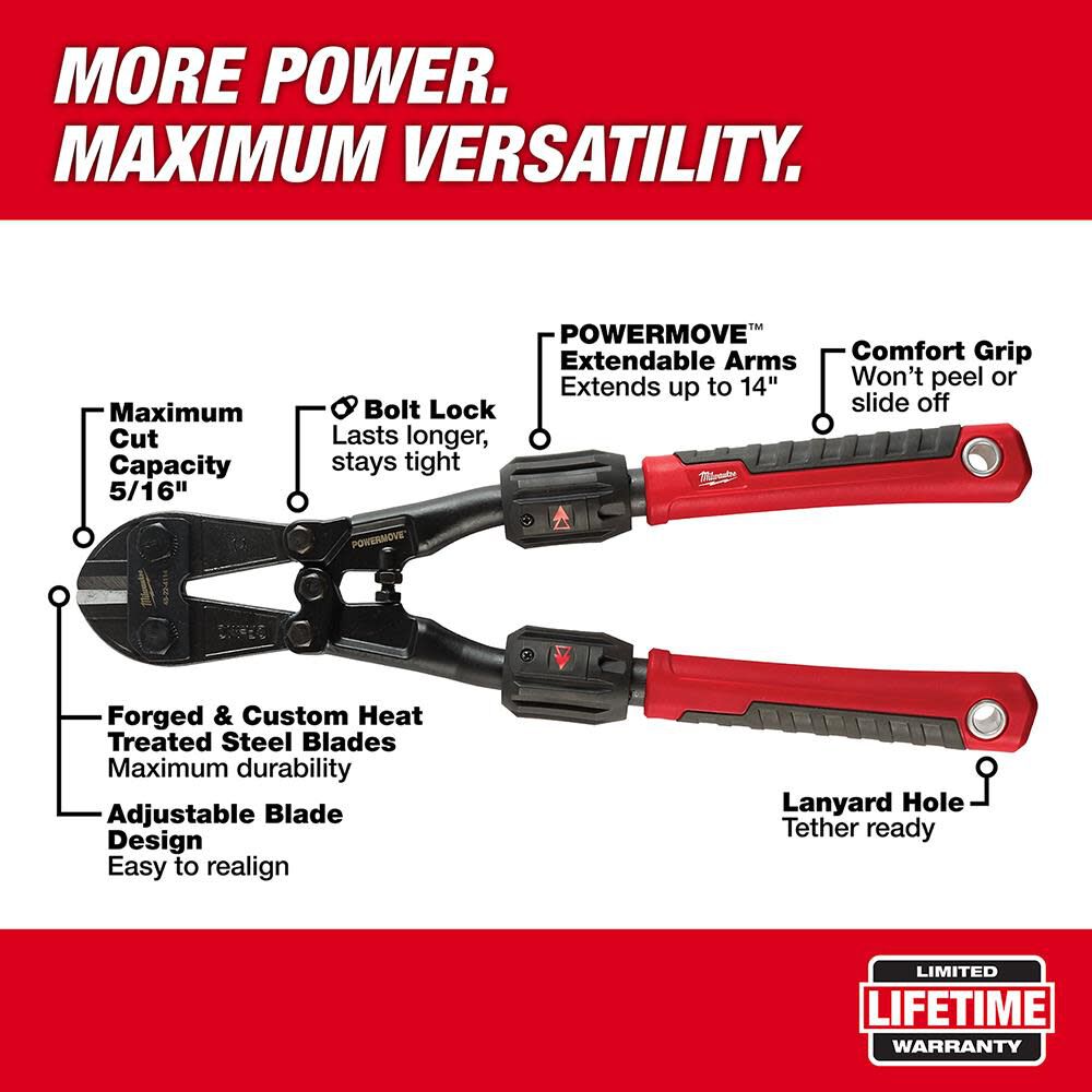 MW 14 in. Adaptable Bolt Cutter with POWERMOVE 48-22-4114 from MW