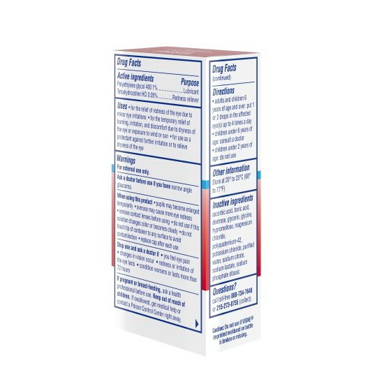 Visine Red Eye Comfort Hydrating  0.5 Fluid Ounces...