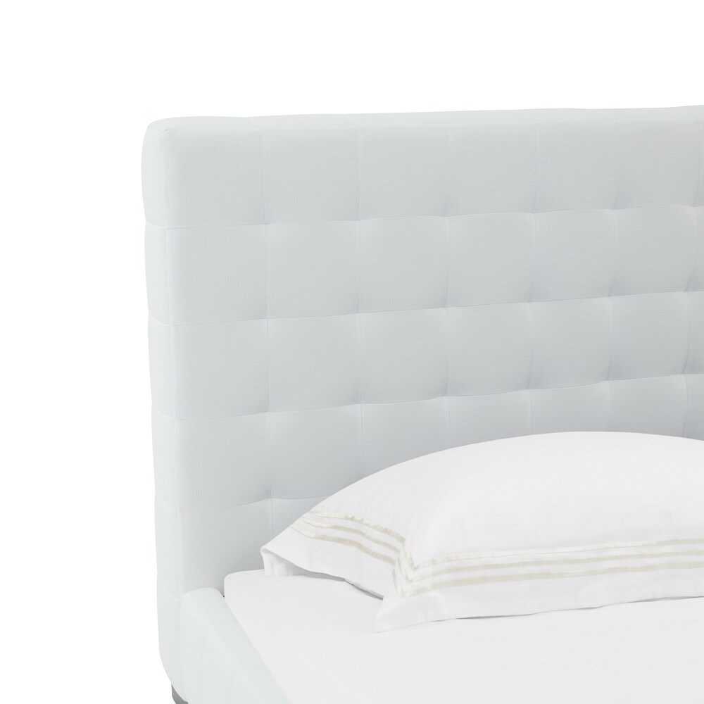 SAFAVIEH Couture Vivaldi Tufted Linen Bed