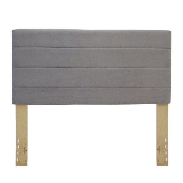 Onetan， Upholstered Fabric Headboard， Grey and Tan. - - 33199530