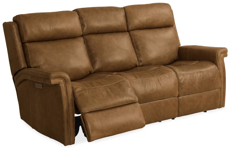 Hooker Furniture Living Room Poise Power Recliner Sofa With Power Headrest