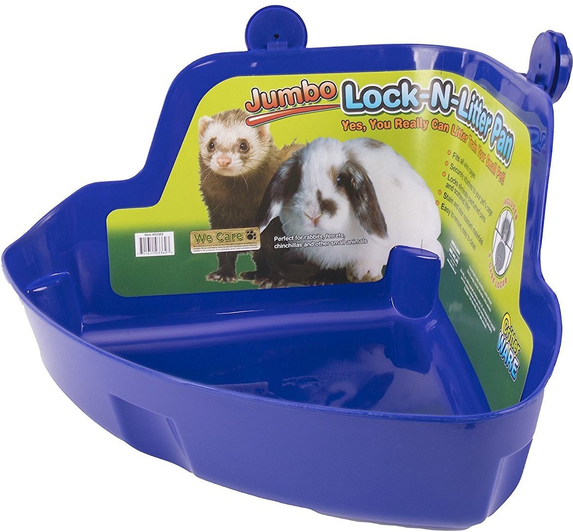 Ware Lock-N-Litter Small Animal Litter Pan， Color Varies