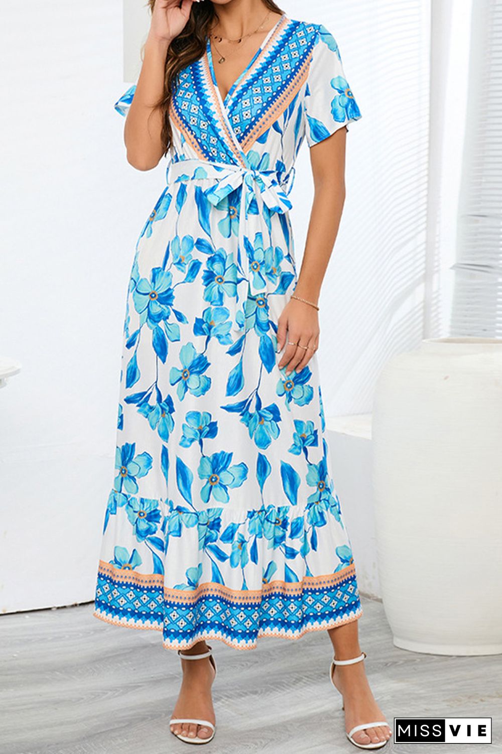 Bohemia Style Floral Maxi Dress