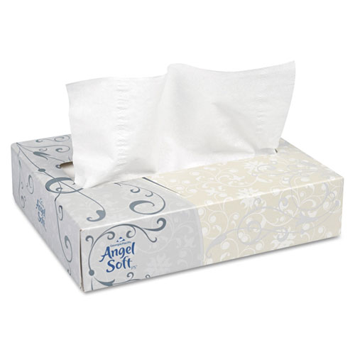 Georgia Pacific Angel Soft Facial Tissue | White， 50 Sheets