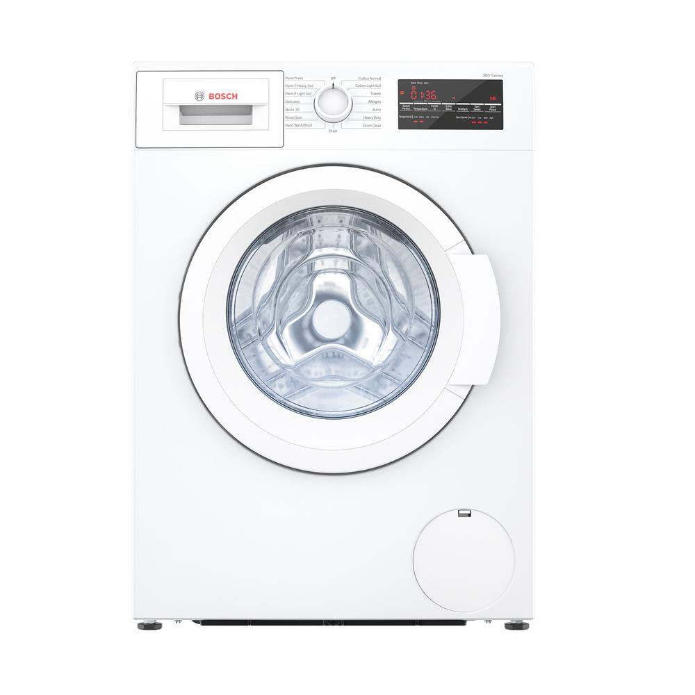 Bosch 300 Series 24 in. 2.2 cu. ft. High-Efficiency Front Load Washer in White ENERGY STAR WGA12400UC