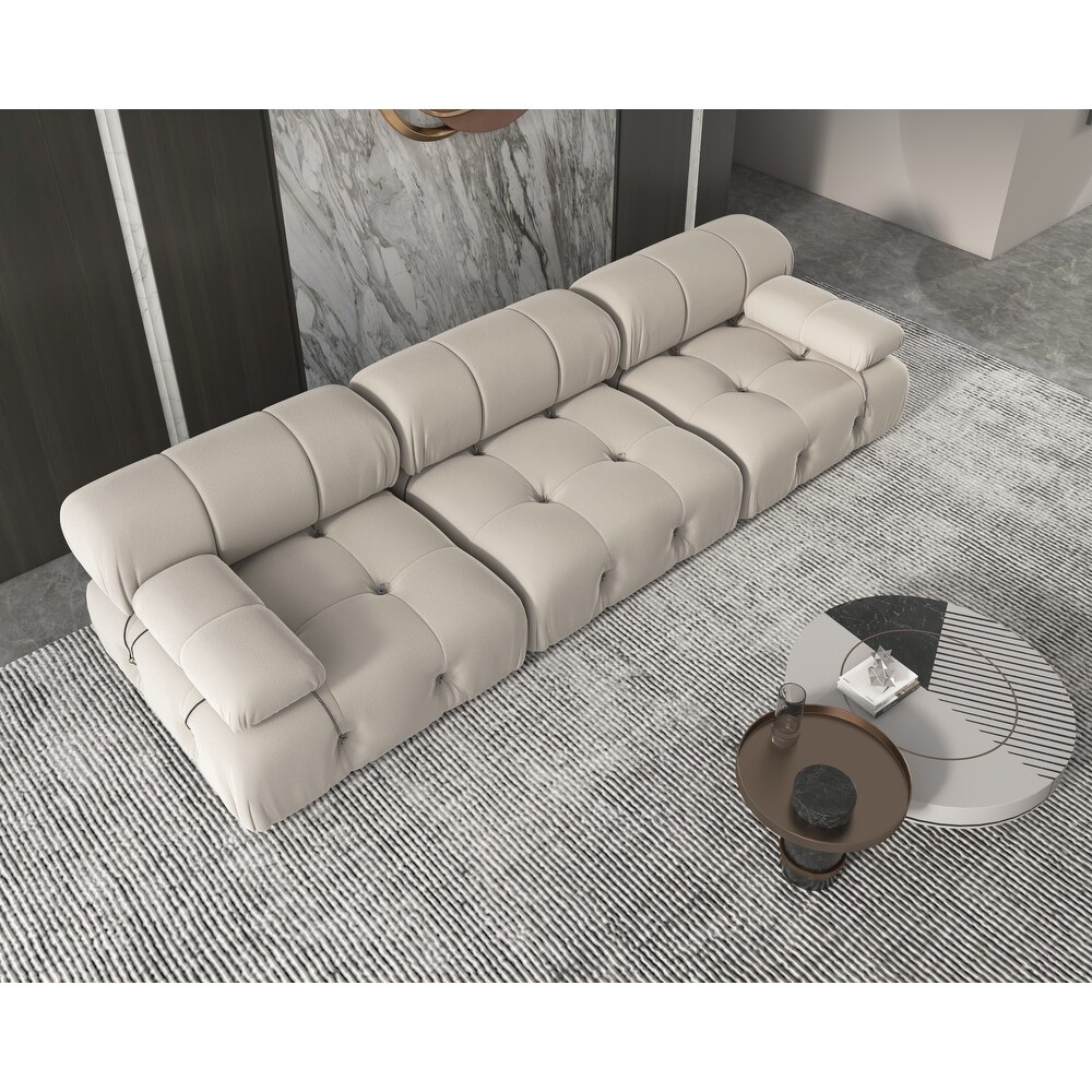 Velvet Sectional Sofa Reversible Modular Couch